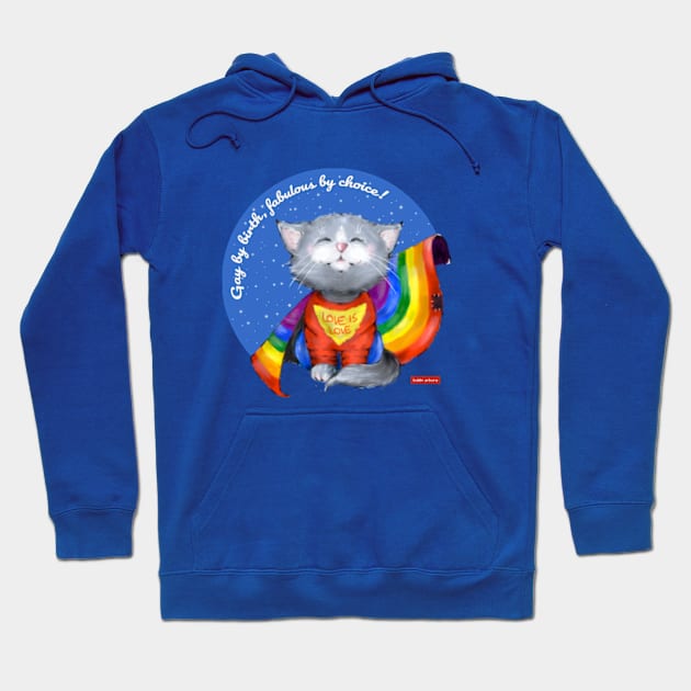 Superhero cat gay rights love is love Hoodie by BobbiArbore